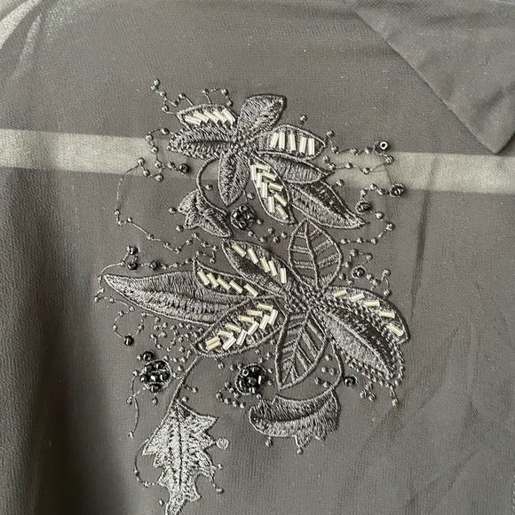 !jeans by buffalo black sheer/ semi transparent top for women - Picture 4 of 10